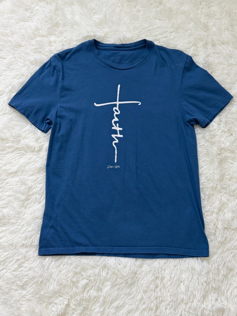 ☀️ Faith Graphic Tee - Blue